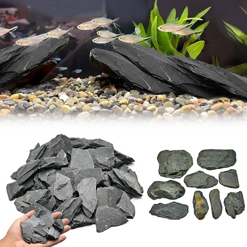 Aquarium Fish Gallery - 500/1000g 어항 조경석 키트 슬레이트 석재
