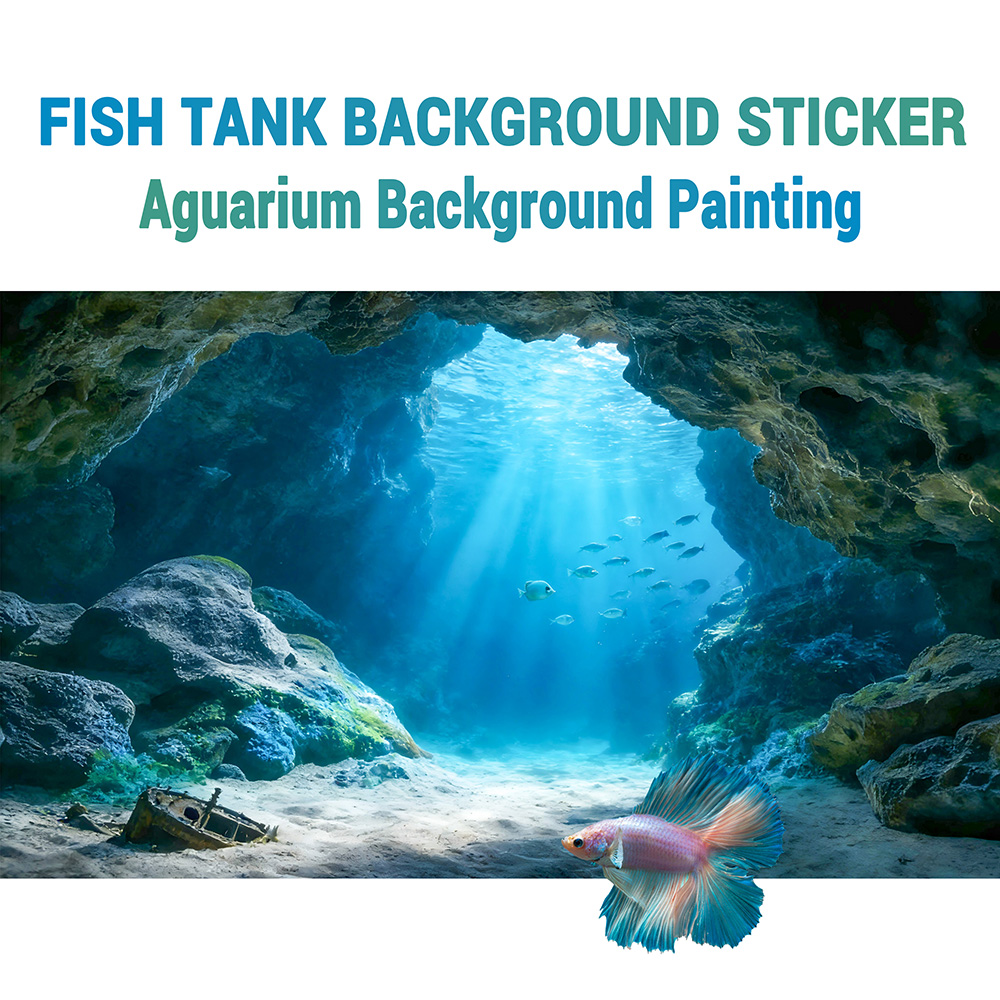 Aquarium Fish Background - 심해 블루홀, 어항 배경화면, 수족관 페인팅