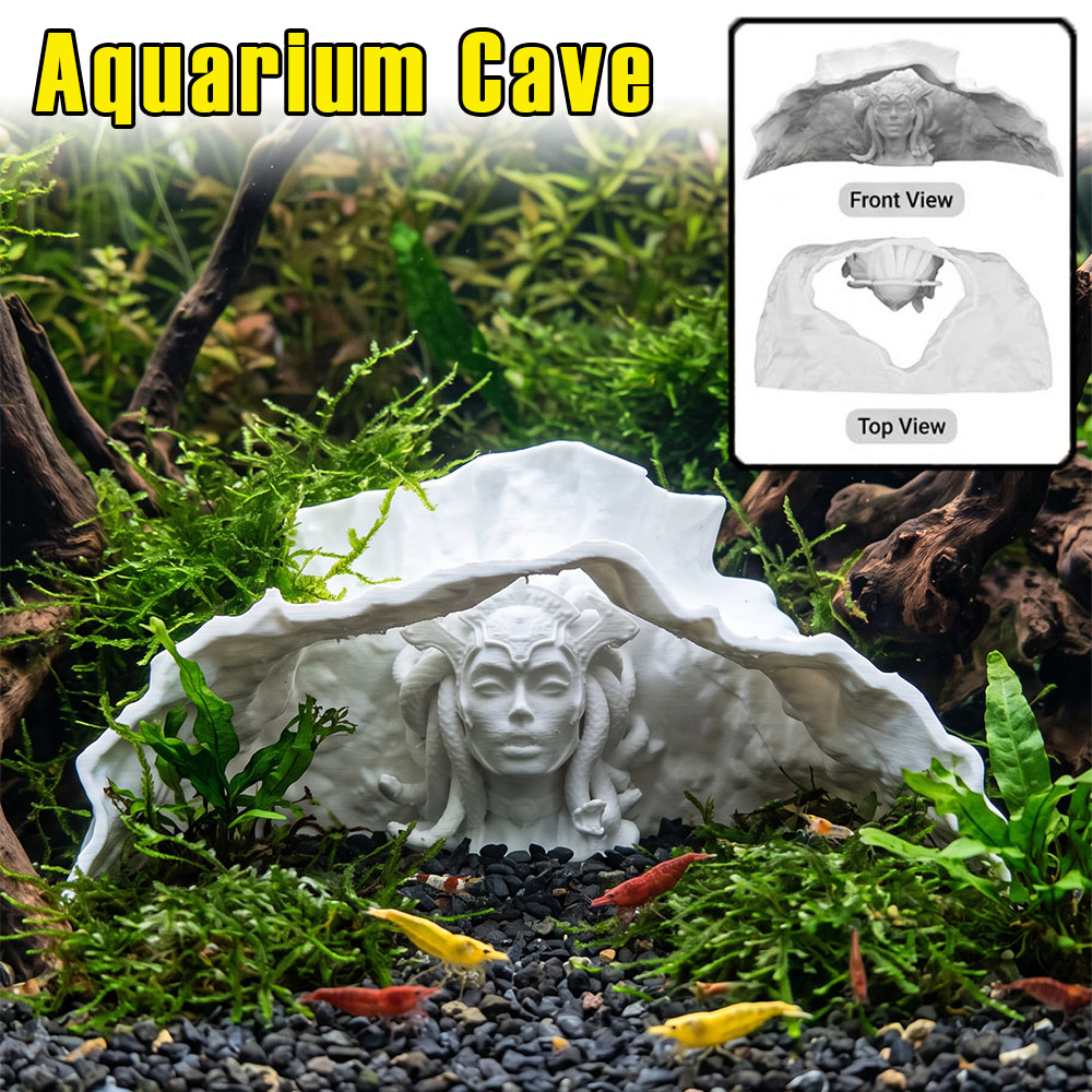 Aquarium Fish Background - 아쿠아리움 동굴 PLA 3D 프린팅 창의적인