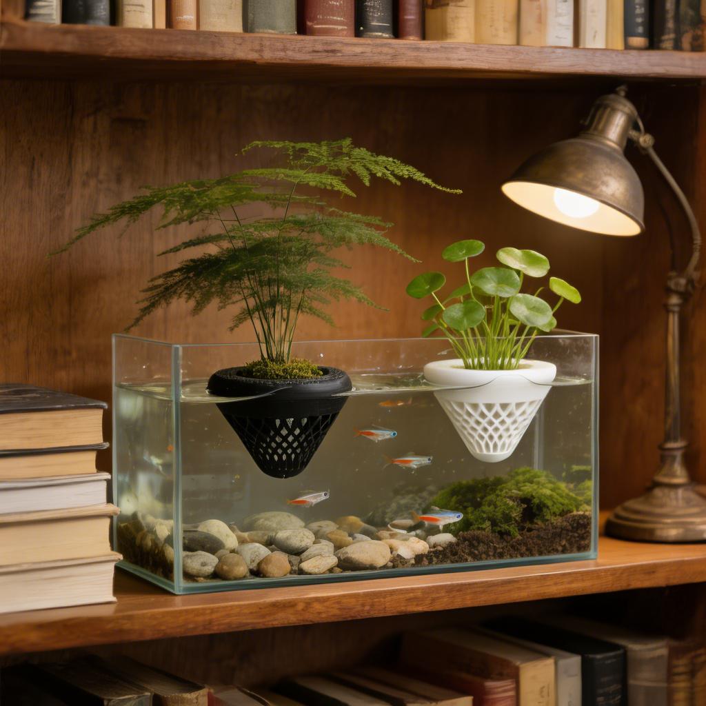 2PCS 플로팅 수족관 식물 홀더, 물고기 탱크용 걸이 - Aquarium Fish Cartoon 리뷰 및 가격
