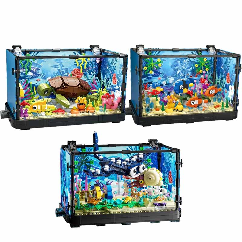 조명이 포함된 어항 빌딩 블록 세트, 수족관, 해양 거 - Aquarium Fish Gallery 리뷰 및 가격