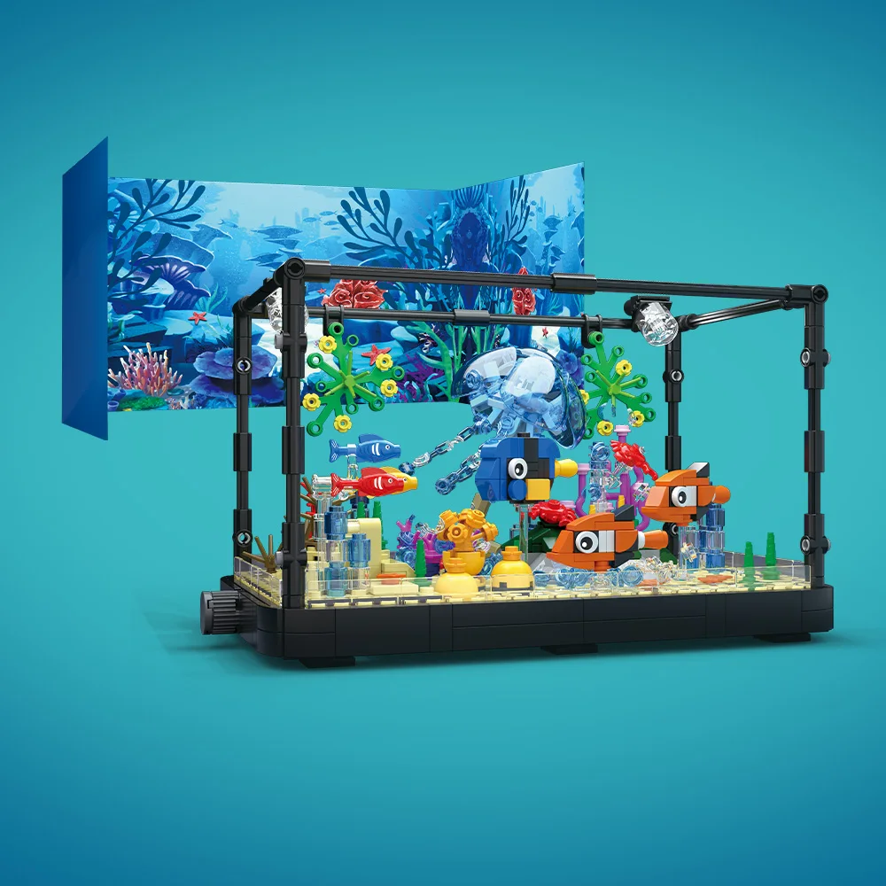 조명이 포함된 어항 빌딩 블록 세트, 수족관, 해양 거 - Aquarium Fish Gallery 리뷰 및 가격