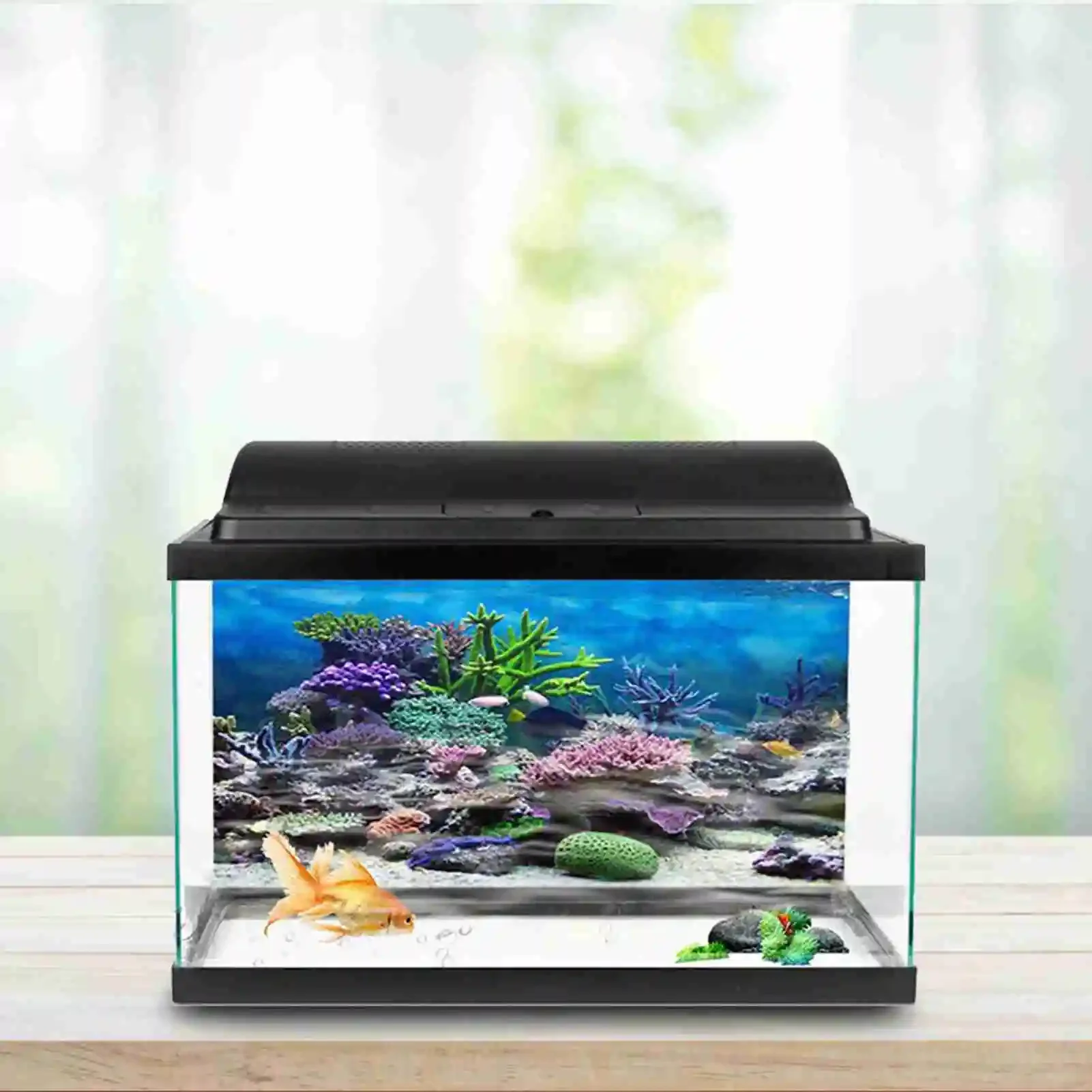 3D 수족관 풍경 포스터 벽지, 열대우림 어항 배경 장 - Aquarium Fish Background 리뷰 및 가격