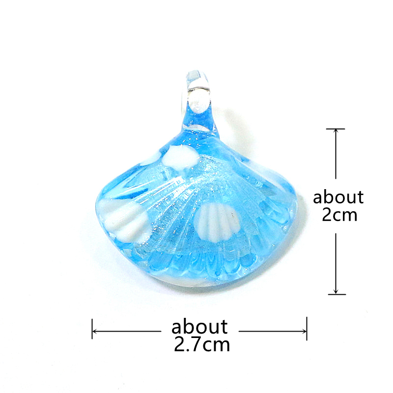 다채로운 미니 바다 조개 참 장식 유리 펜던트 귀여운  - Aquarium Fish Items 리뷰 및 가격
