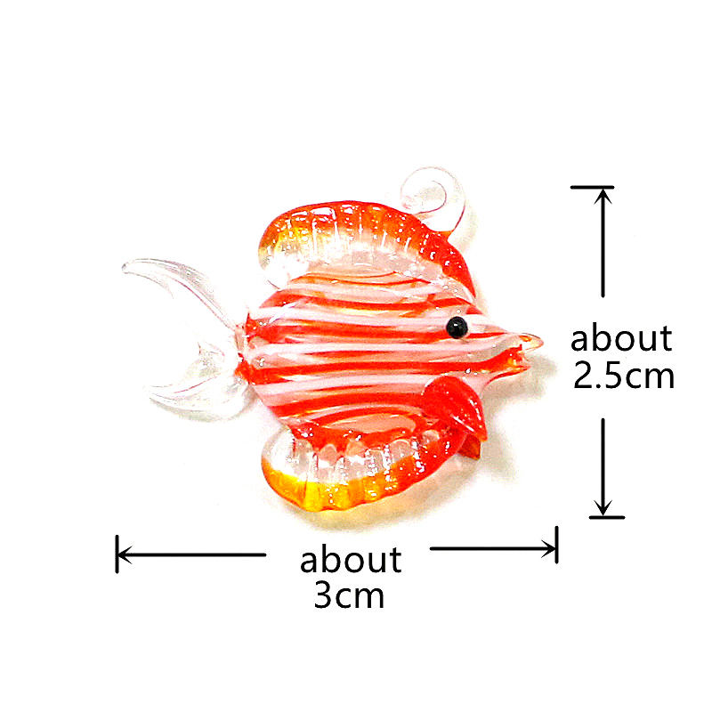 손으로 만든 열대어 미니어처 유리 펜던트 수족관 장식  - Aquarium Fish Items 리뷰 및 가격