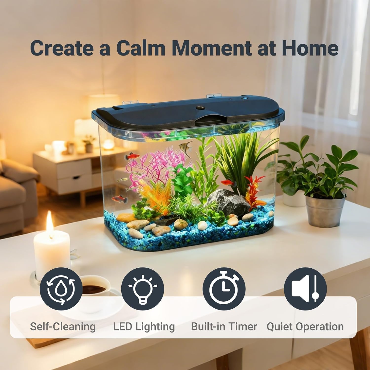 5갤런 수족관 키트(LED 조명 및 파워 필터 포함), - Aquarium Fish Variety 리뷰 및 가격
